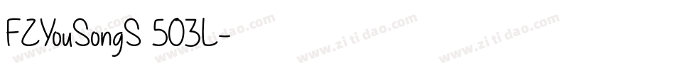 FZYouSongS 503L字体转换